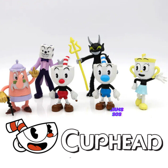 Cuphead Mugman Series Anime Game 3.7" Action Figure Model Toys KING DICE SERIES