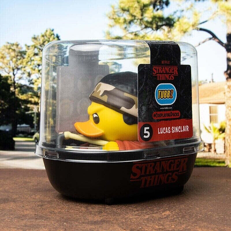 TUBBZ Stranger Things Lucas Sinclair Cosplaying Duck Collectible netflix tv show