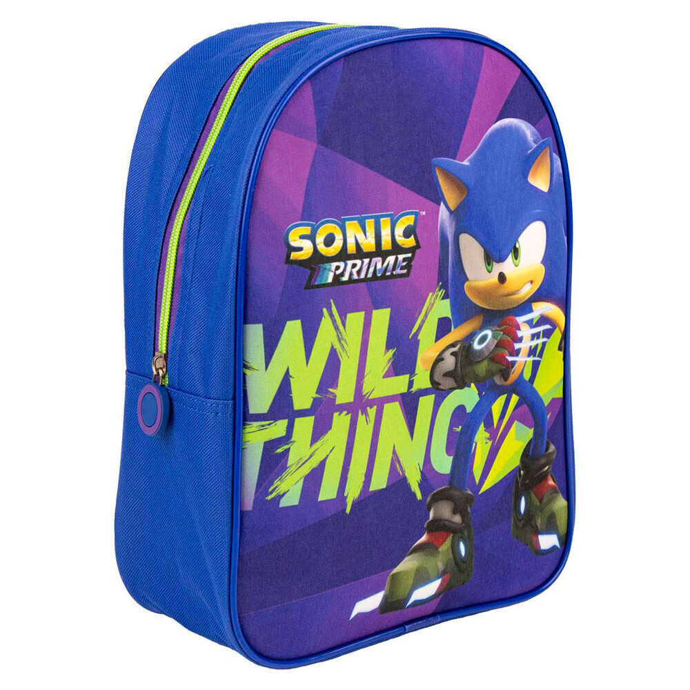 Sega Sonic Prime WILD THING FRIENDS Kids Boys School Backpack RUCKSACK BAG