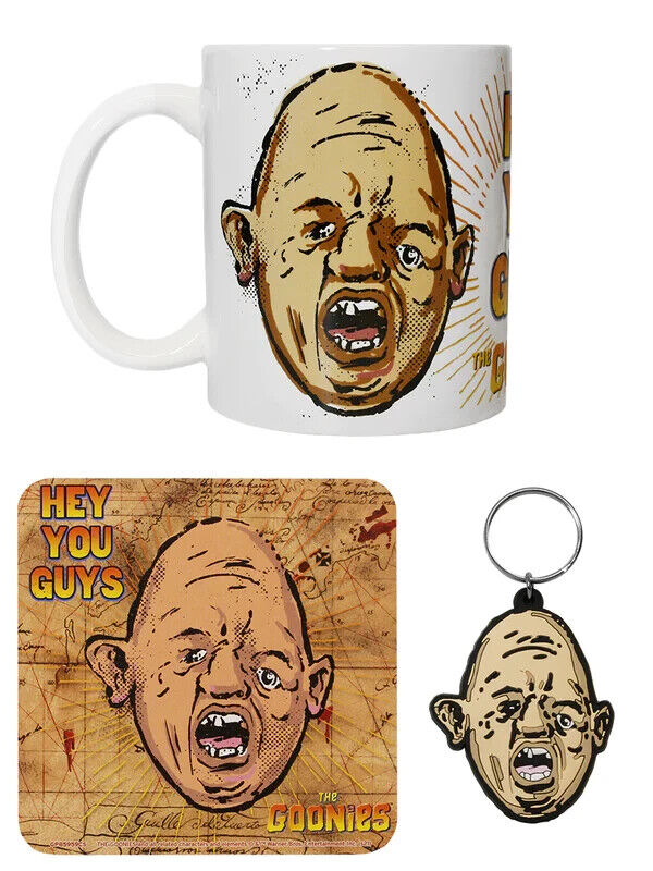 The Goonies Sloth Official Mug Coaster and Keychain Gift Set stocking filler