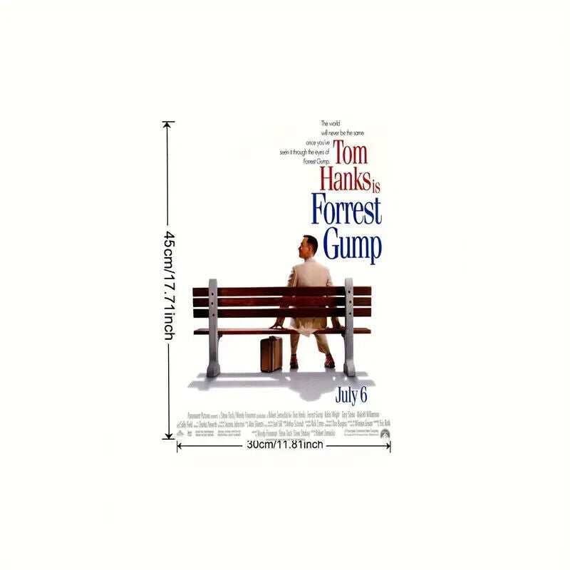 Forest Gump Tom Hanks Movie Premium POSTER CANVAS LARGE 30 ANNIVERSARY COVER