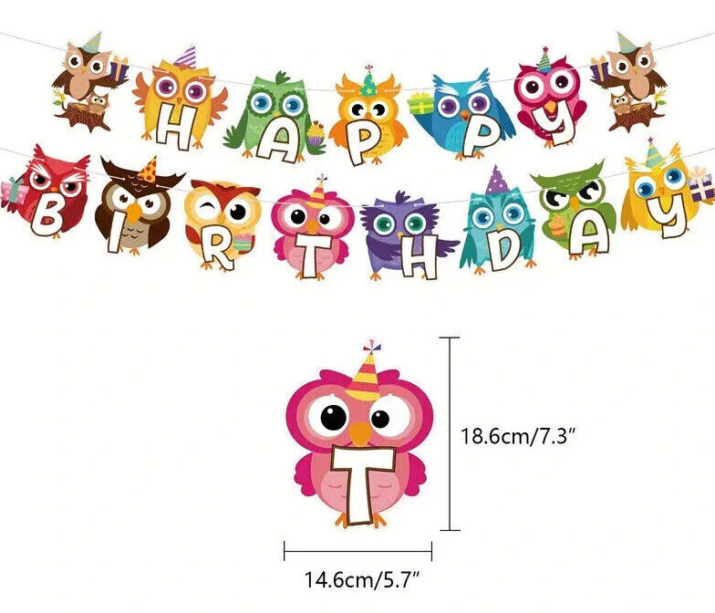 Owl Woodland Balloon Party Birthday Decorations Boys Balloons Green Brown Pink