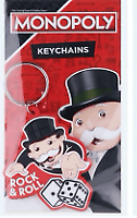 MONOPOLY - Official Game Keyring 2D Rubber Keychain CHOOSE YOURS OR GET THEM ALL