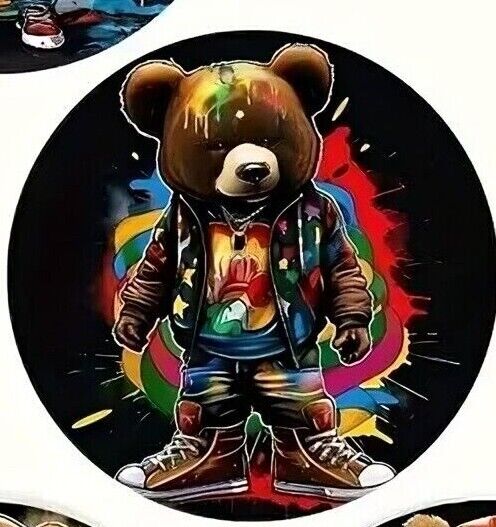 BEAR GANGSTA HOODIE BANKSY COASTER Coffee Tea Drink COCKTAILS GRAFFITI