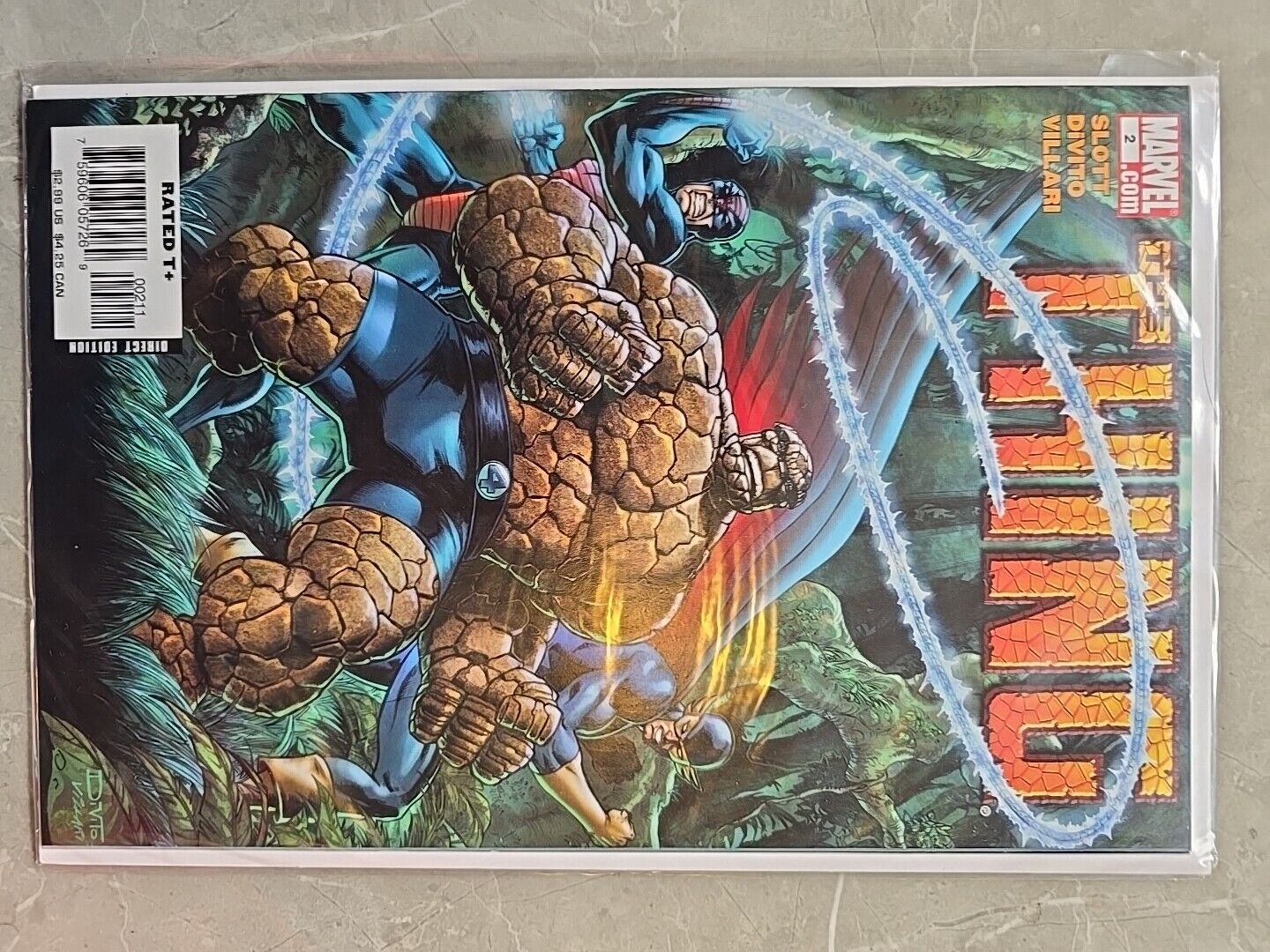 THE THING FULL SET # 1-8 2006 SIGNED BY DAN SLOTT NEVER READ MARVEL CIRTIFICATE
