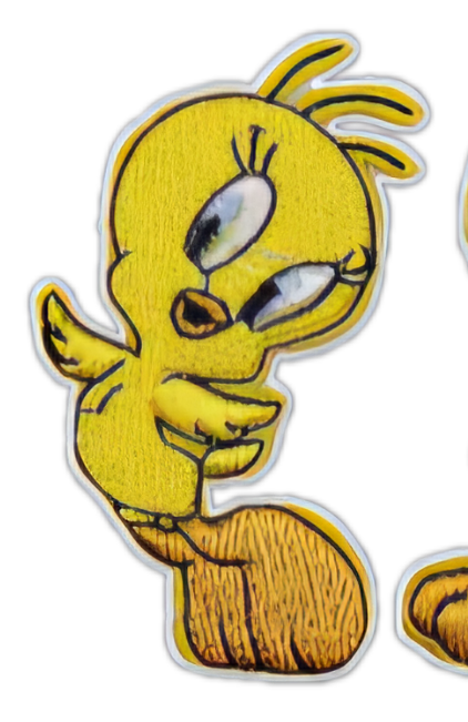Looney Tunes Tweetie Pie Patch Embroidered Badge Iron Sew On Clothes T Shirt Bag