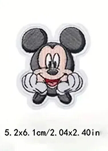 DISNEY MINNIE MICKEY MOUSE Iron Sew On Embroidered Patch PATCHES TV MOVIE EARS