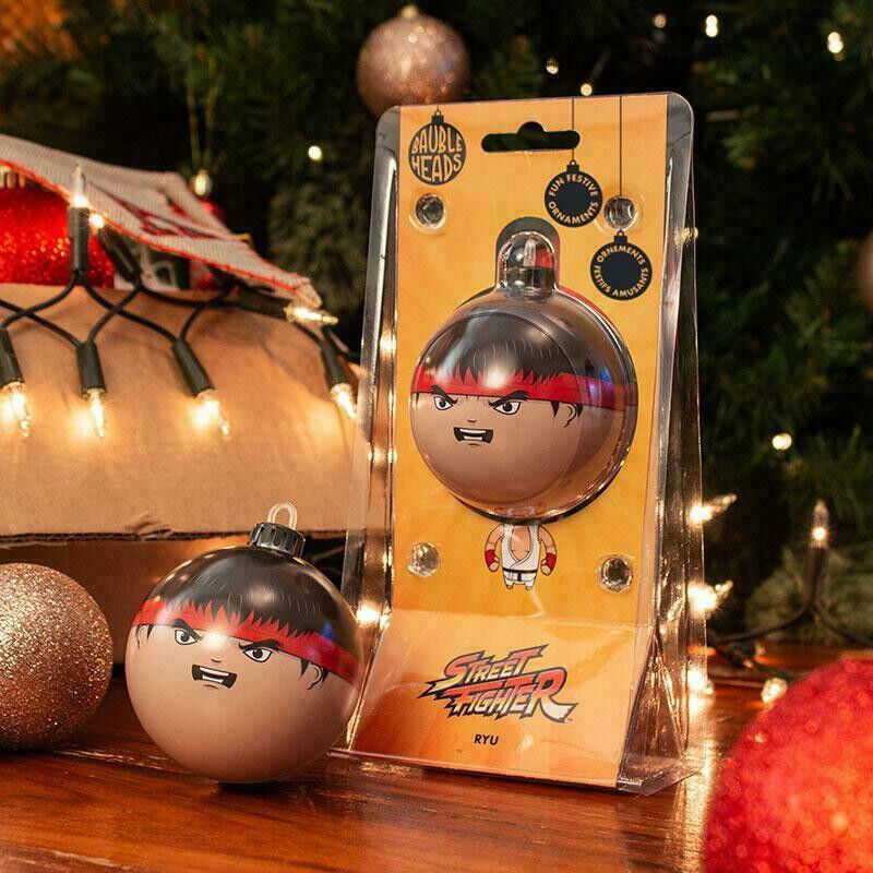 BAUBLE HEADS STREET FIGHTER 2 RYU CHRISTMAS DECORATION ORNAMENT GIFT IDEA