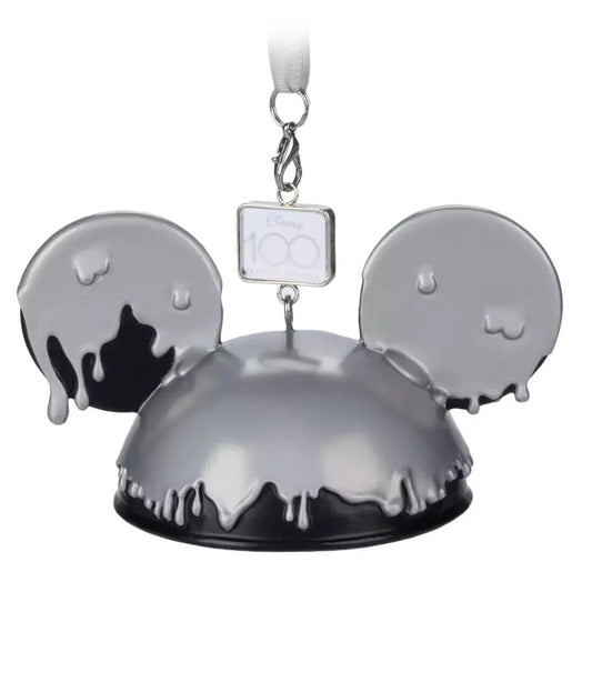 DISNEY 100 YEARS OF WONDER MICKEY MOUSE EAR HAT CHRISTMAS TREE ORNAMENT