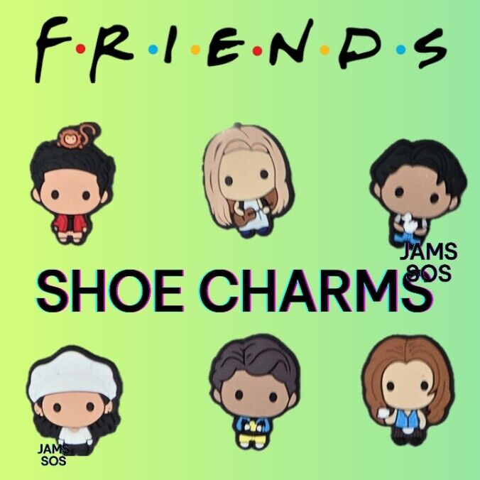 Friends Jibbitz Charms Crocs shoes Joey Turkey Ross Rachel Chandler MARCEL DUCK