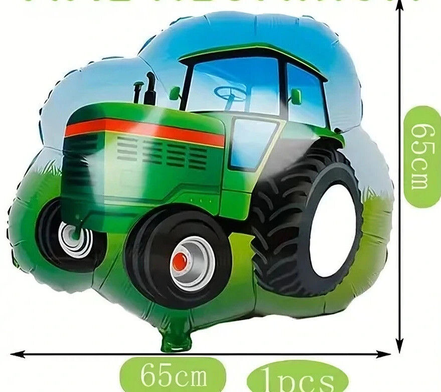 Tractor Train Balloon Party Birthday Decorations Boys Balloons Green KIDS FARM