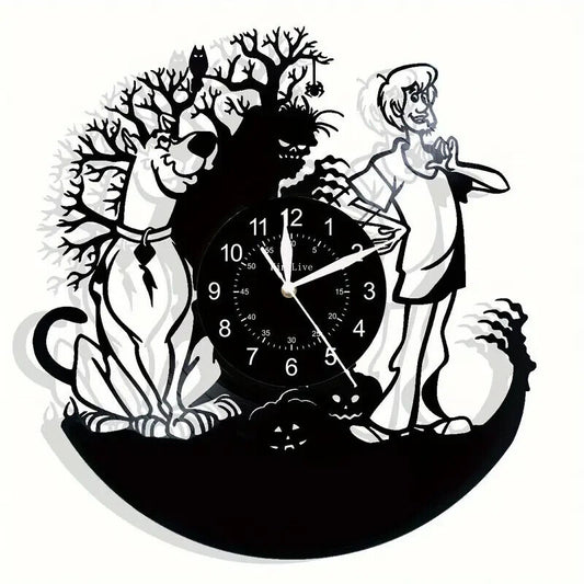 Scooby Doo Vinyl Record Wall Clock Gift Surprise Ideas Friends Decor Wall Art