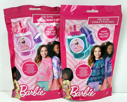 Barbie Tie Dye Creation Kit GALAXY MERMAID CREATIVE EASY SQUEEZE BOTTLES NEW IN