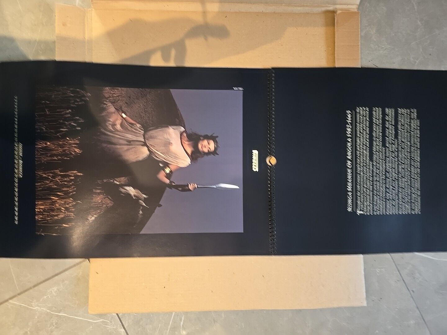 LARGE The Pirelli Calendar 1991 Original Box Casing Stunning Art Work Quality