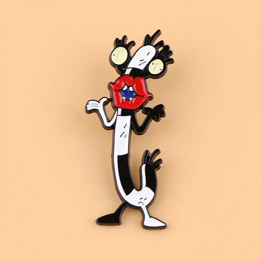OBLINA AHH REAL MONSTERS Metal Enamel Pin Badge TV SHOW CARTOON NICKELODEON