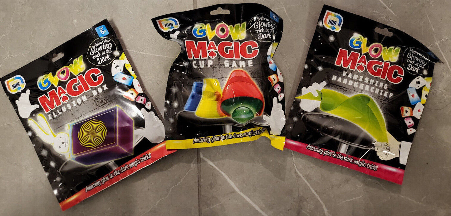 Grafix Glow Magic Tricks Glow In The Dark Magician Xmas Stocking Tricks Games