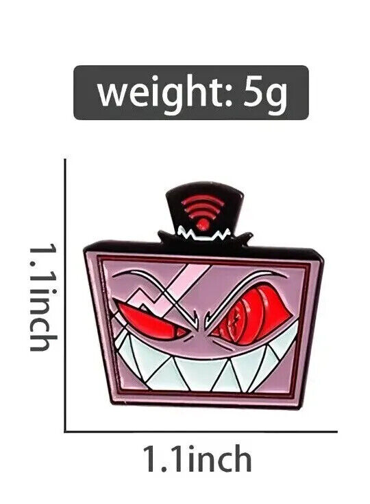 Hazbin Hotel Metal Brooch Cosplay Charlie Vaggie Badge Pins PIN COLLLECTABLE GIF