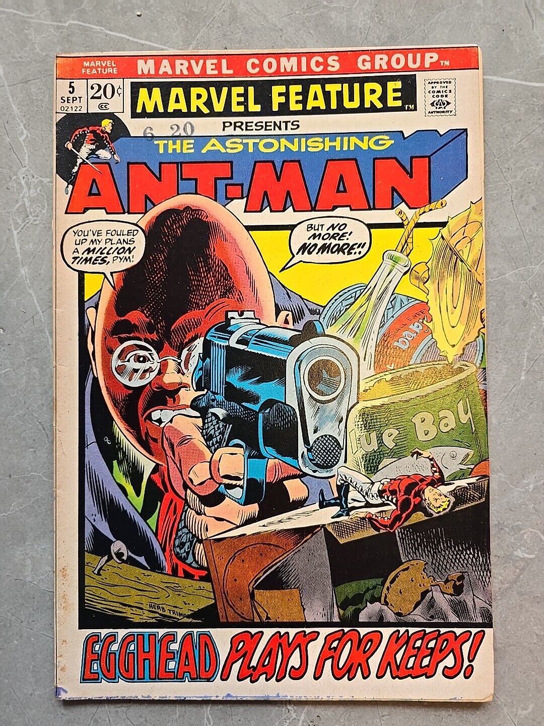 MARVEL FEATURE #5 SEPTEMBER 1972 ASTONISHING ANT-MAN EGGHEAD PLAYS FOR KEEPS