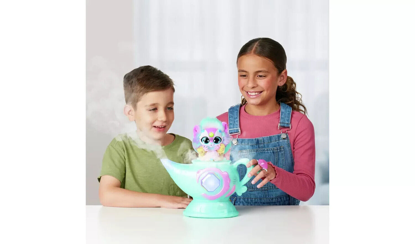Magic Mixies Magic Genie Lamp with Interactive 8 inch BLUE Plush Toy & 60+ Sound