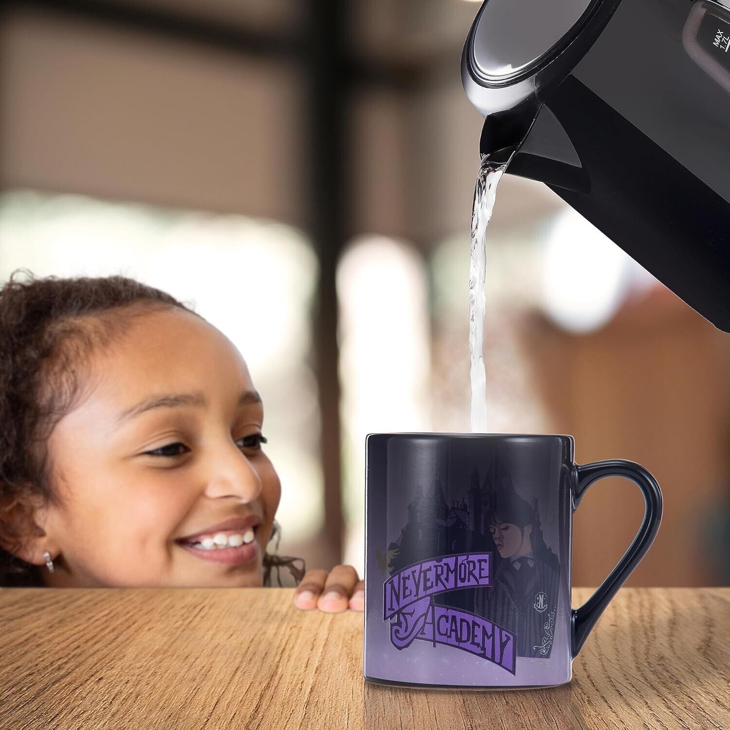 Wednesday ADDAMS NEVERMORE ACADEMY Heat Changing Ceramic Mug Cup Tea Coffee