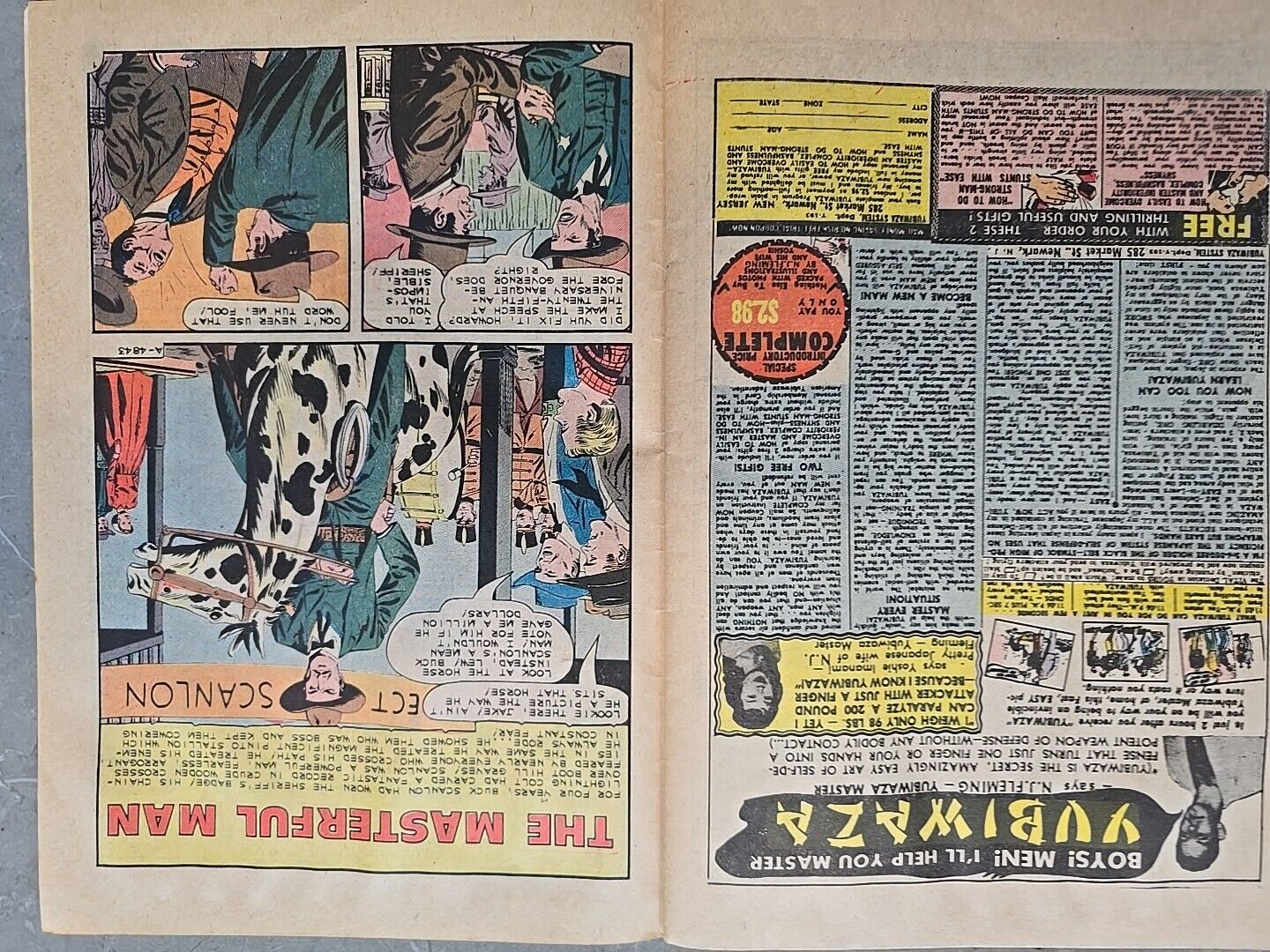 Vintage comic book Black Fury Issue 53 Charlton July 1965 WONDER HORSE STALLION