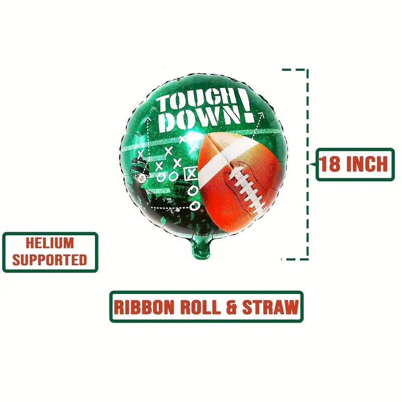 Large American Football Rugby Foil Birthday Party Balloon Decor Helium  Air