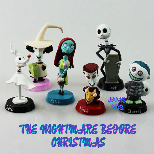 Disney Nightmare Before Christmas Mini Bobble Spring Head Figures Jack Zero