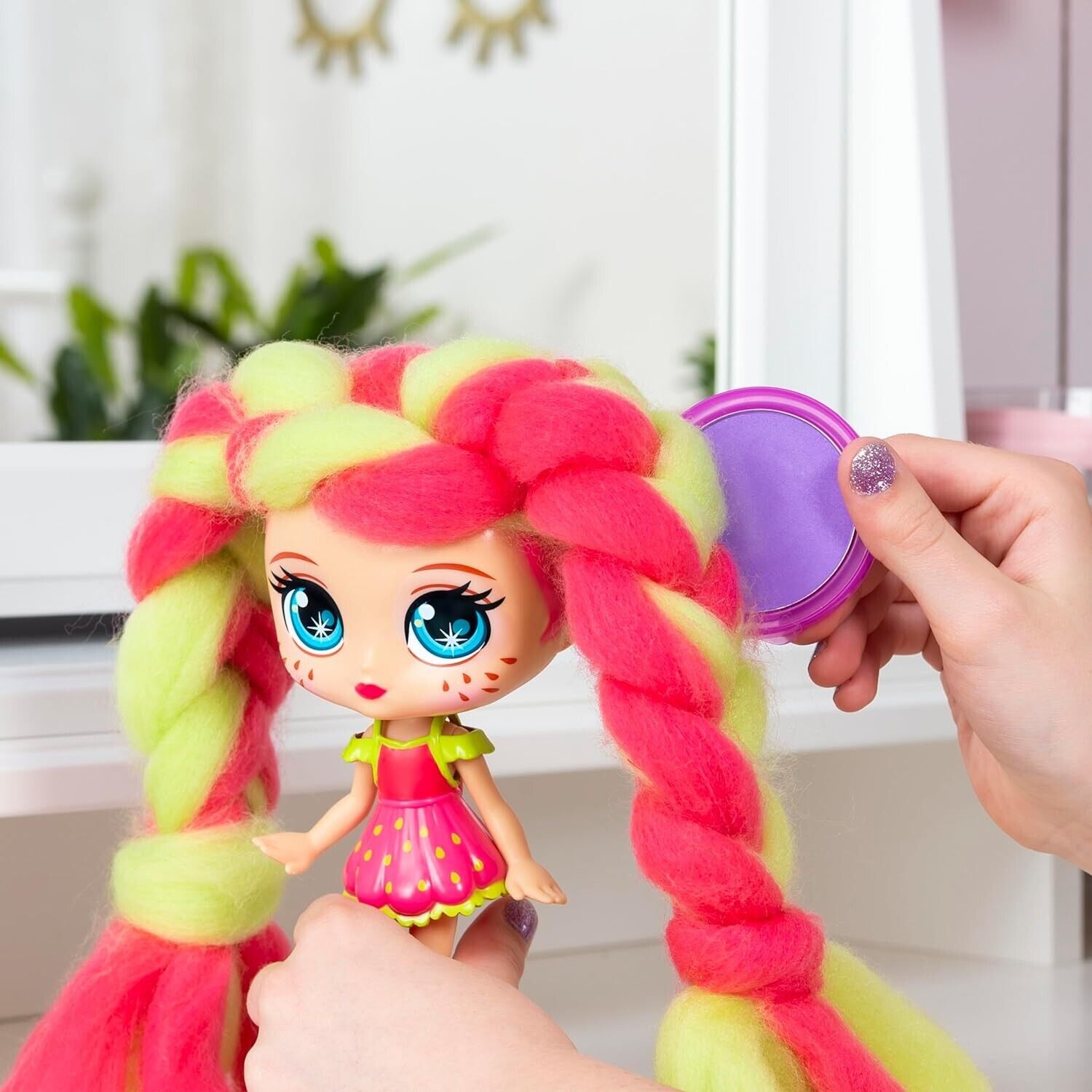 Candylocks Straw Mary 7" Deluxe Sugar Style Doll Scented Cotton Candy Hair