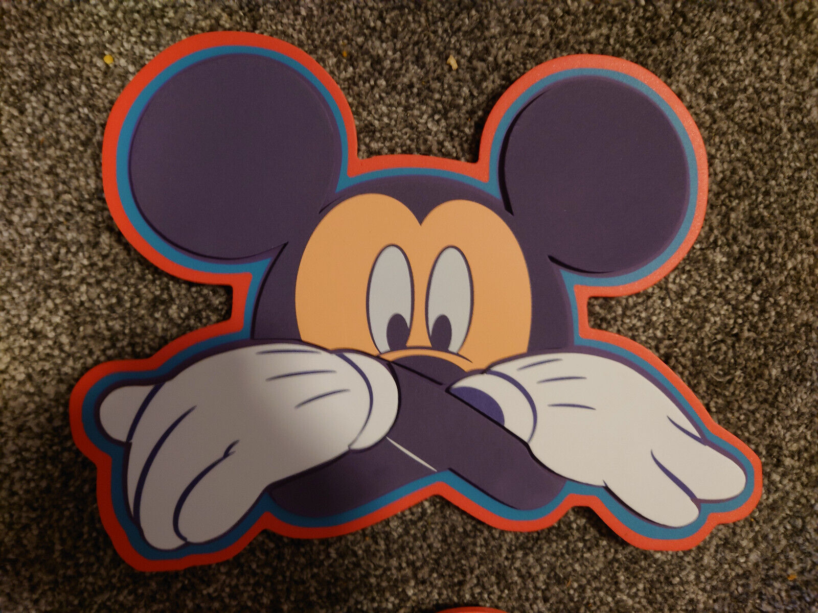Disney Mickey Mouse 3 x Large 3D Foam Wall Decoration Stickers 30cm childrens