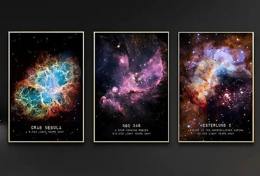 Space NASA Galaxy Universe Canvas Poster CRAB NEBULA NGC 346 WESTERLUND 2 WALL