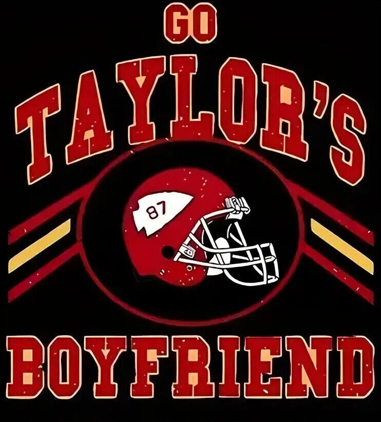 TAYLOR SWIFT BOYFRIEND IRON ON TRANSFER 87 CHIEFS TRAVIS KELCE KANSAS FOOTBALL