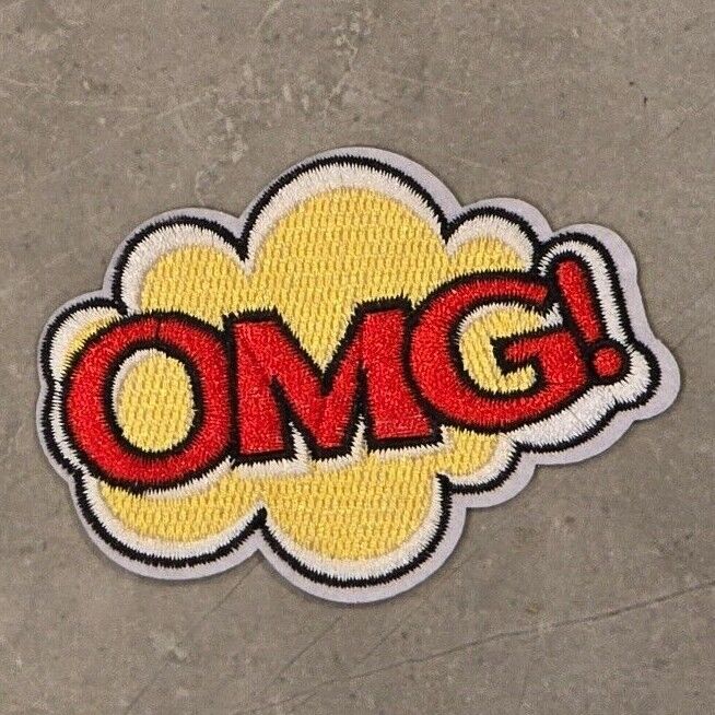 Pow Zap OMG Bang OMG Wow WTF Words Embroidered Logo Patch Badge Iron Sew On COMI