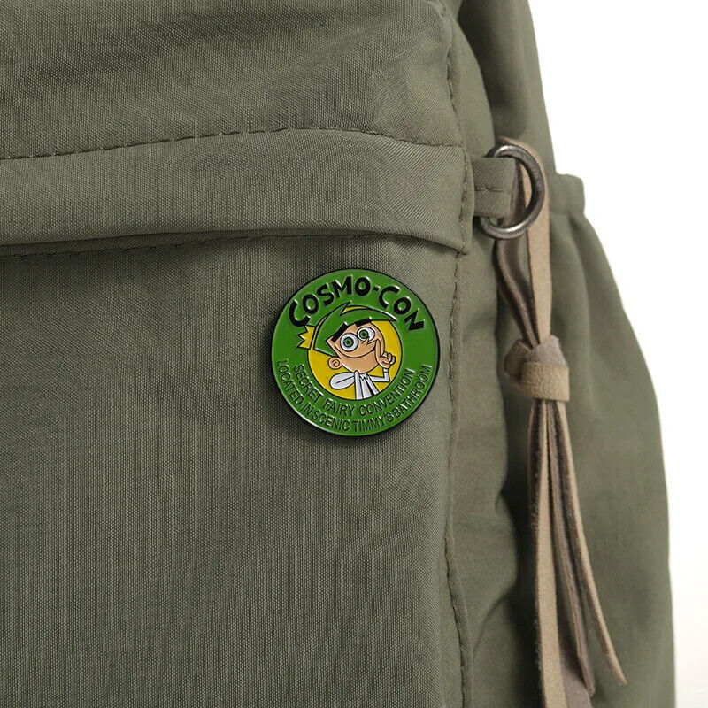 FAIRLY ODD PARENTS COSMO-CON Metal Enamel Pin Badge CARTOON NICKELODEON FAIRY