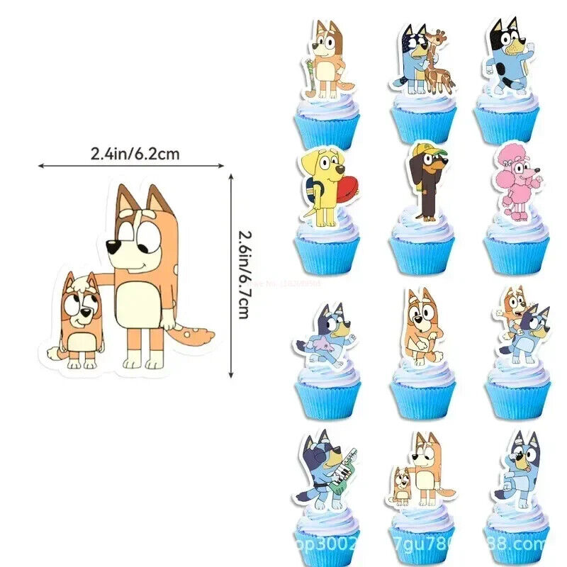 Bluey Balloon Party Birthday Decorations Boys Girls Balloons Bingo Coco Cbeebies