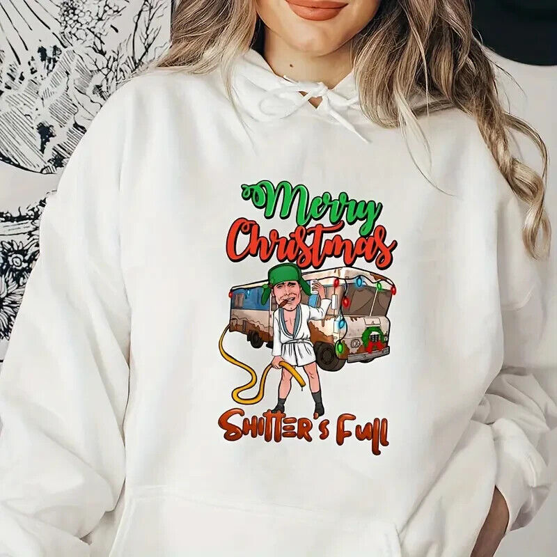 MERRY CHRISTMAS SHI**ERS FULL IRON ON Clothes Heat Transfer Thermal DIY T-Shirt