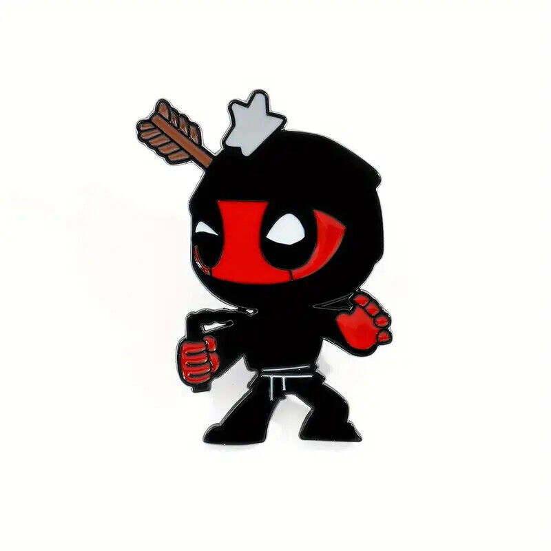 DEADPOOL Metal Enamel Pin Badge Retro Kids Adult Teen Action Fun Marvel