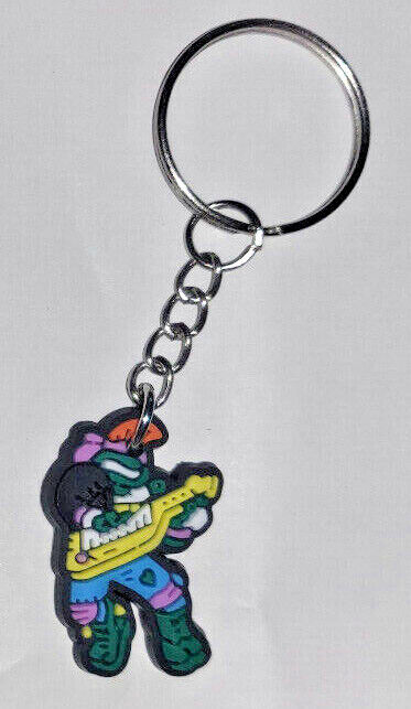 Teenage Mutant Ninja Turtles TMNT Keyring Keychain Rubber Donatello Michelangelo