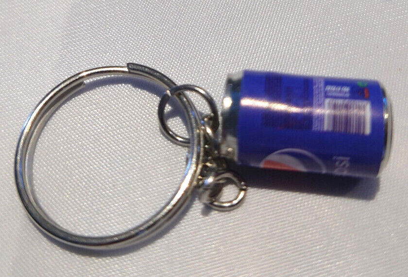 Pepsi Cola Novelty Miniature Blue Fizzy Drink Can Keyring Keychain Coke Food CHO