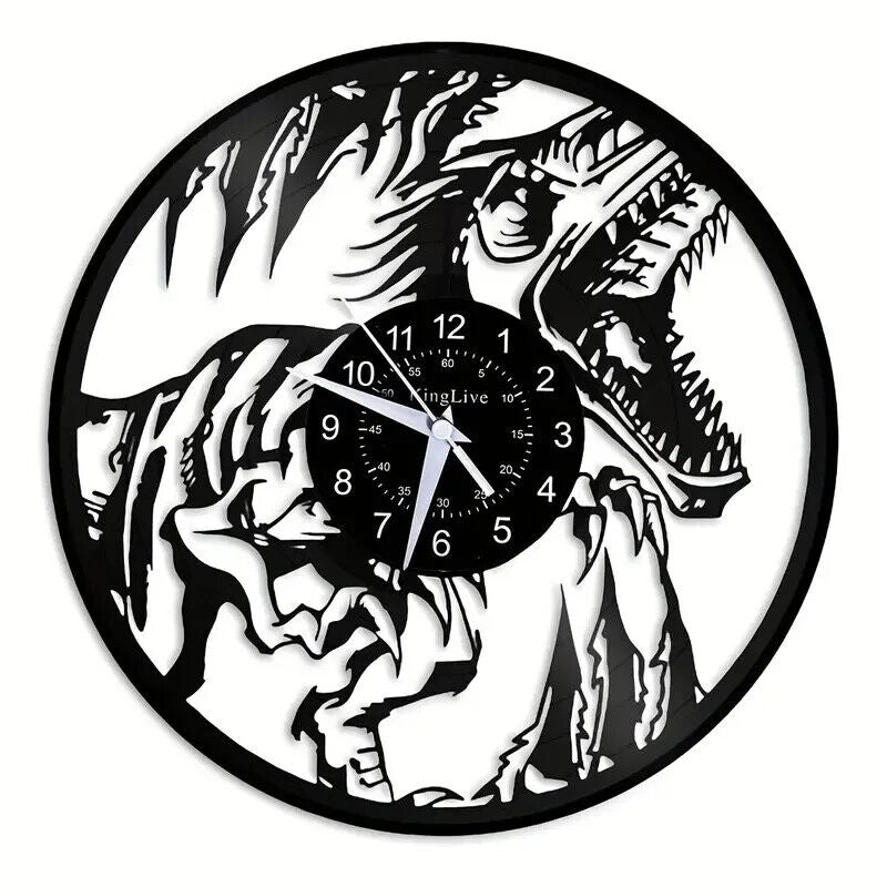 DINOSAUR DINO JURASSIC PARK Vinyl Wall Clock Record Christmas Birthday XMAS KIDS