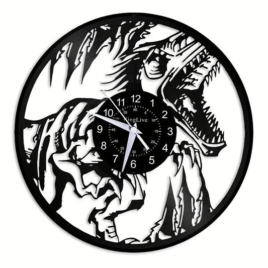 DINOSAUR DINO JURASSIC PARK Vinyl Wall Clock Record Christmas Birthday XMAS KIDS