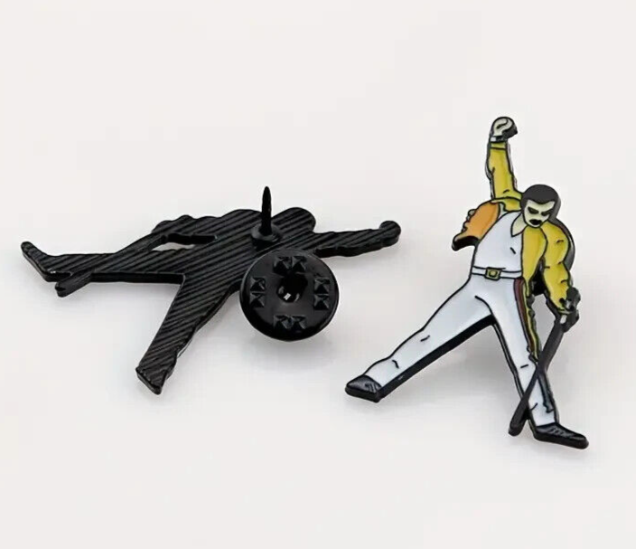 Freddie Mercury Enamel Pin Badge from Queen at Wembley 86 Bohemian Rhapsody ARM