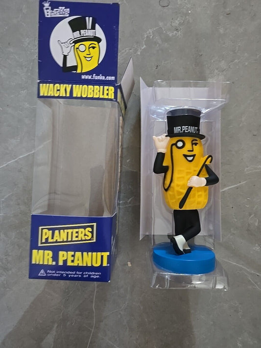 PLANTERS MR. PEANUT 7” FUNKO WACKY WOBBLER Nodder Bobble Head Figure
