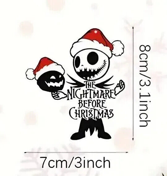 The Nightmare Before Christmas Jack Sally Halloween Tree Pendant Decoration WOOD