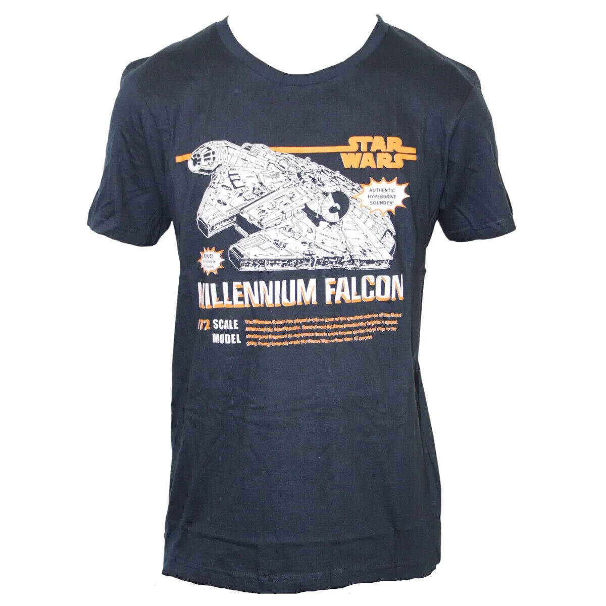 NEW Star Wars Millennium Falcon Navy T-Shirt Medium LICENSED official hyperdrive