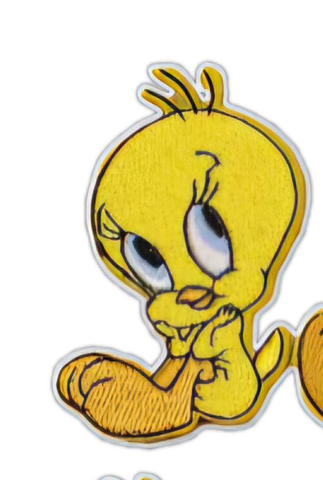 Looney Tunes Tweetie Pie Patch Embroidered Badge Iron Sew On Clothes T Shirt Bag