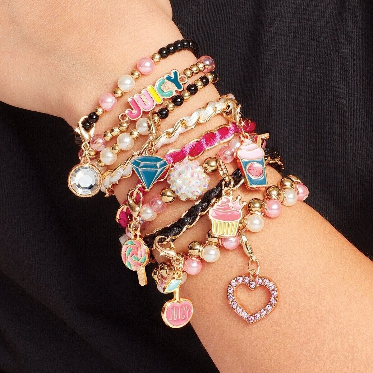Juicy Couture Bracelet Design Set Pink And Precious 267 Piece set 8 Bracelets