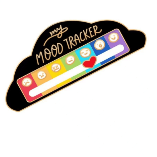 My Social Battery Mood TRACKER Brooch Pin Funny Interactive Enamel Badge Pins