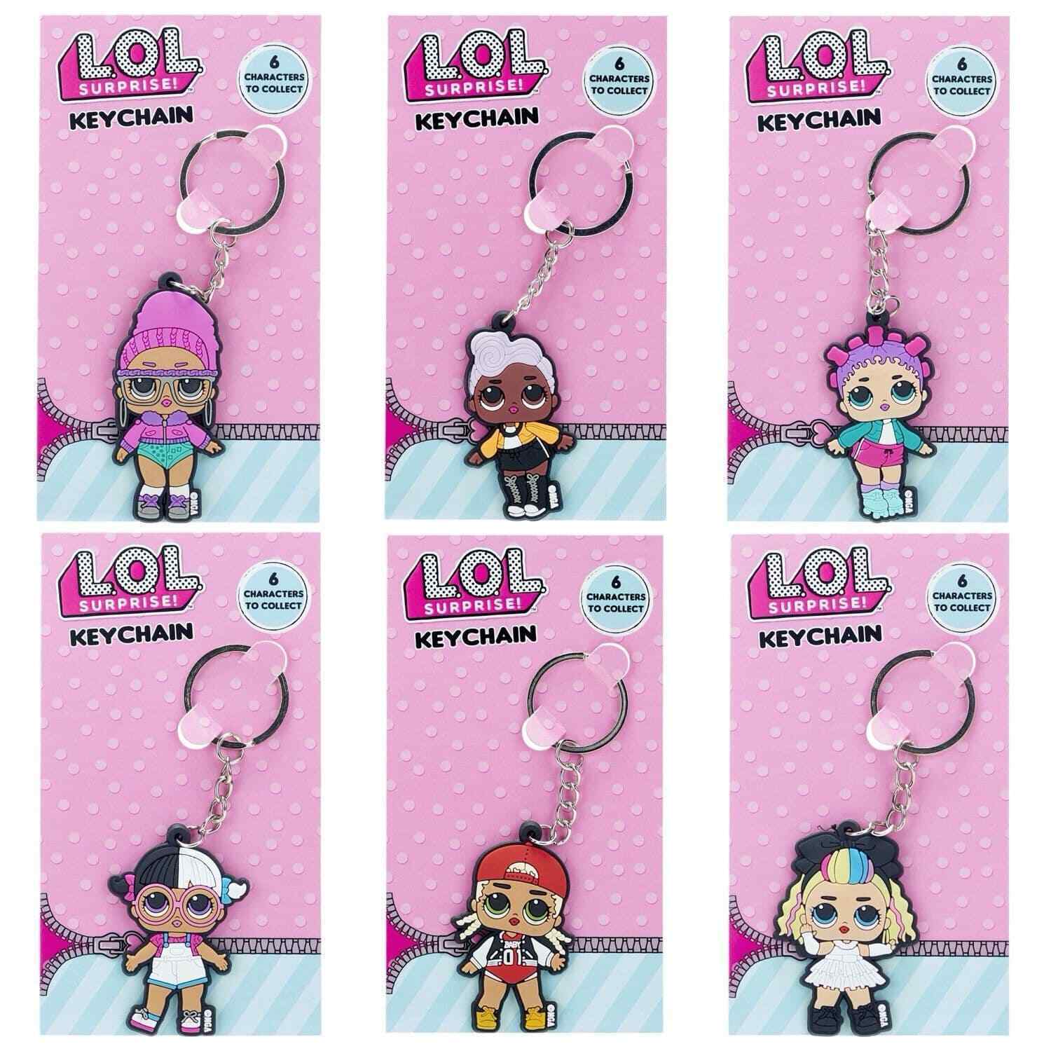 LOL Surprise Keyring Official CHARM Character Rubber LOL Keychain Gift L.O.L