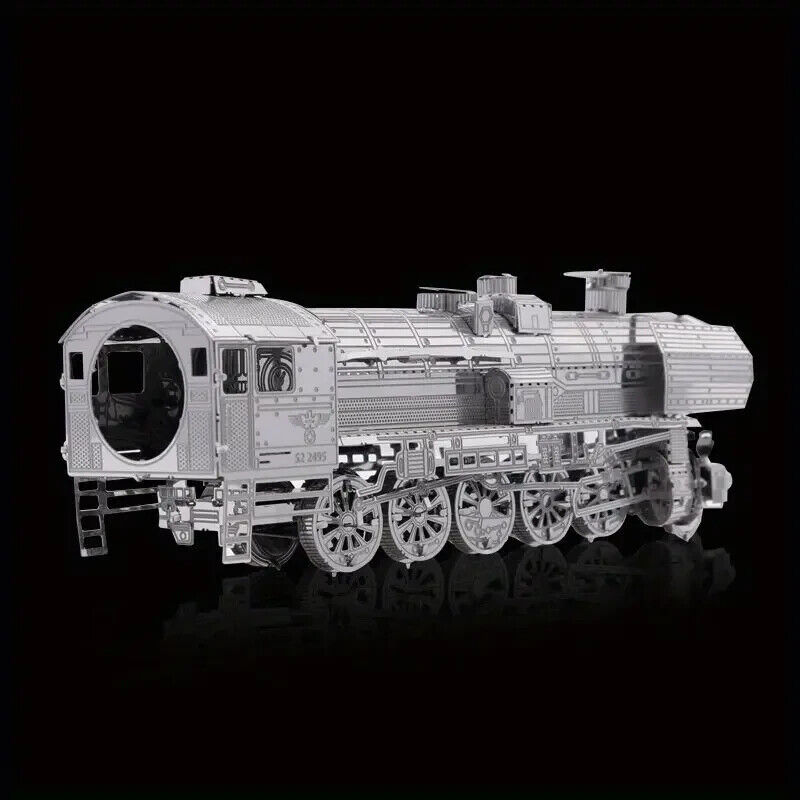 3D Metal TRAIN Model Puzzle Steam Locomotive Laser Cut Steel Model Kit DIY Toy
