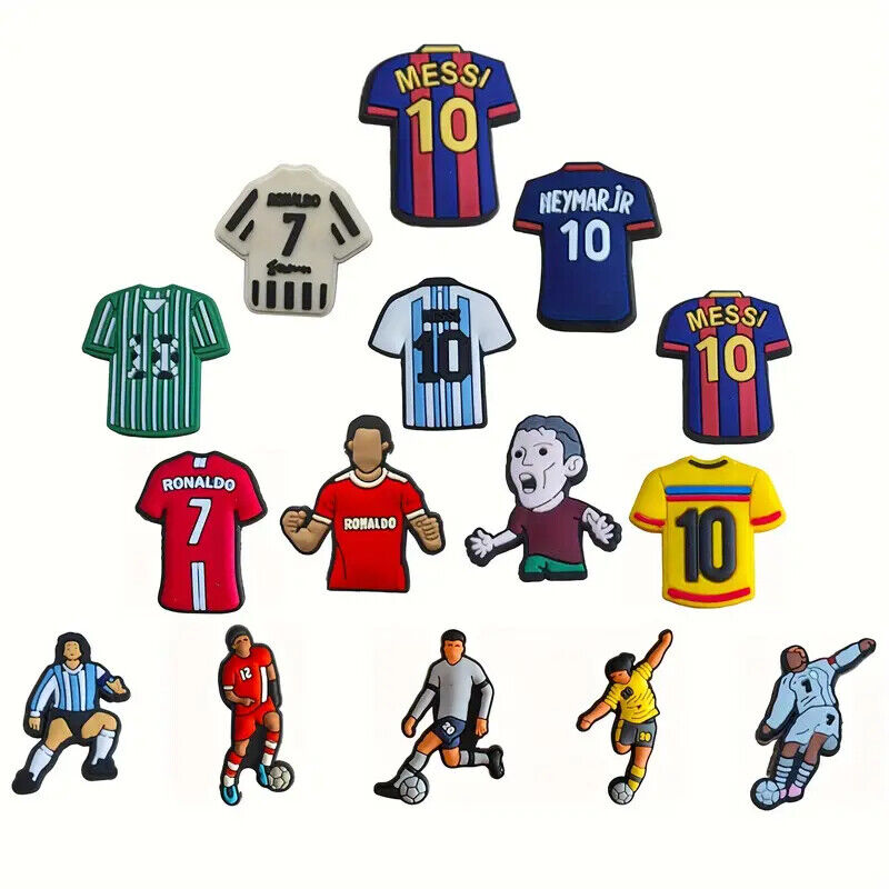 FOOTBALL Shaped Shoe Charms Fit For Croc Charms Jibbitz SHOE EUROS WORLD CUP